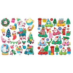 Panduro Hobby Stickers / klistermärken 4-pack julmotiv | Barn Barnstickers