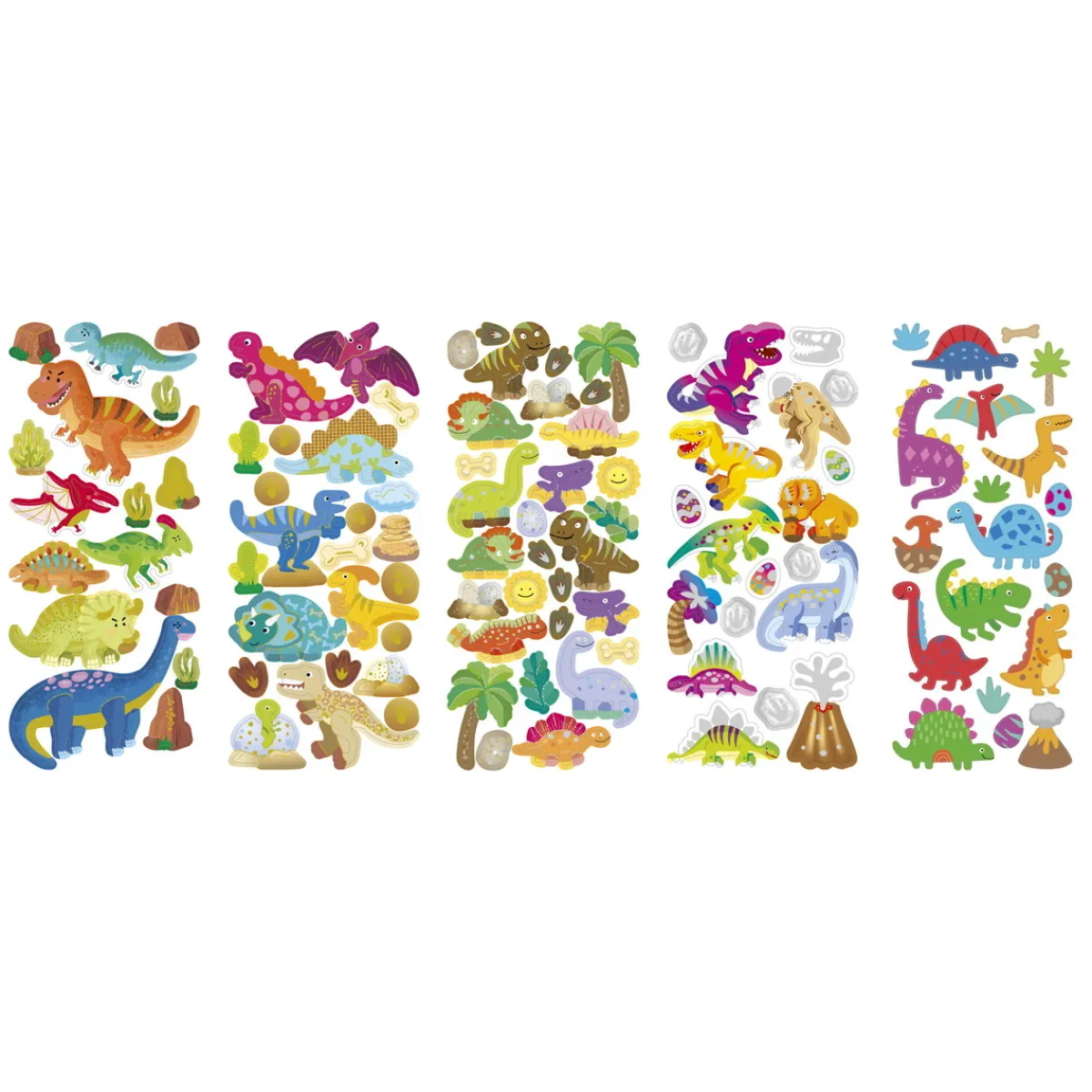 Panduro Hobby Stickers 10p dinosaurier | Barn Barnstickers