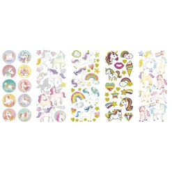 Panduro Hobby Stickers 10p enhörningar & söt | Barn Barnstickers