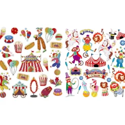 Barn Panduro Hobby Stickers 4p Skoj på cirkus