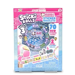Oklassificerat Sticki Rolls Series 3, armband med 50+20 coola små klistermärken / stickers | Barn Småsaker
