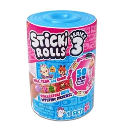Barn Oklassificerat Sticki Rolls Surprise Capsule Series 3, överrasknings-armband med 50 klistermärken!