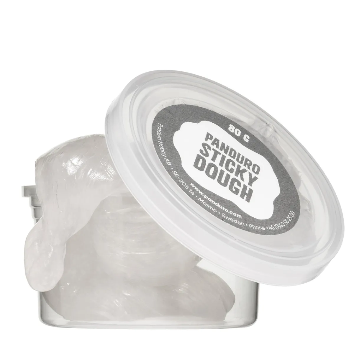 Panduro Dough Sticky dough 80g – transparent / genomskinlig | Barn Lufttorkande Lera