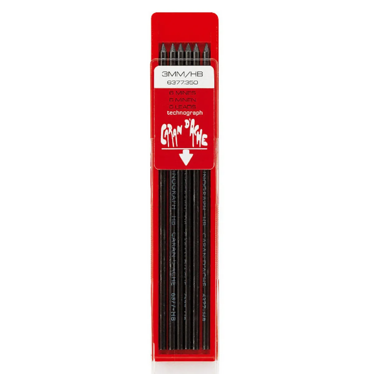 CDA Caran D Ache Stift Caran d'Ache 3mm 6B