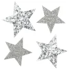 Panduro Hobby Stjärnor m glitter 36st silver | Filtdekor