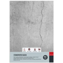 AMI Stone paper / stenpapper A4 (210x297 mm), 40 ark – 192 grams ytvikt