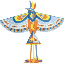 Barn Djeco Stor flygande drake med fågelmotiv – 125x85 cm