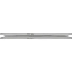 Pony yarn accessories Strumpstickor, 5 st. Längd 20 cm Ø3,5 mm – aluminium | Strumpstickor