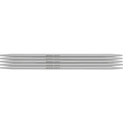 Pony yarn accessories Strumpstickor, 5 st. Längd 20 cm Ø4,5 mm – aluminium