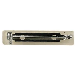 Panduro Jewellery 5 st. silverfärgade broschnålar med självhäftande yta, 41×6 mm
