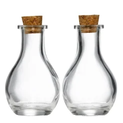 Panduro Hobby 2 st. små korkförsedda glasflaskor / vialer – 50 ml | Glas & Porslin