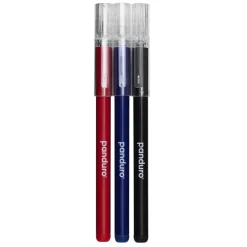 Panduro Hobby Suddbar gelpenna 3-pack, svart, blått och rött bläck