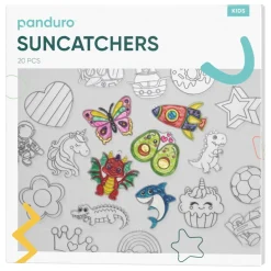 Barn Creative Colors Suncatchers Mega-kit, hela 20 söta, roliga och kawaii solfångare!