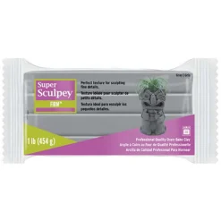 Sculpey Super Firm 454 g – extra fast och stadig lera som varken spricker eller flagar
