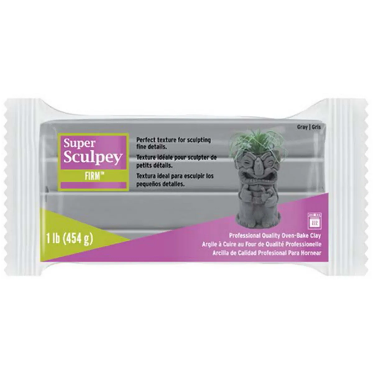 Sculpey Super Firm 454 g – extra fast och stadig lera som varken spricker eller flagar