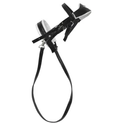 Panduro Hobby Svart ergonomiskt träns med tyglar till käpphäst och hobby horse | Barn Käpphästtillbehör