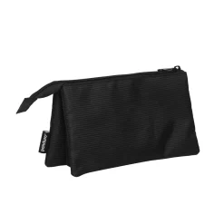 Panduro Hobby Svart pennskrin av polyester med 3 fack och dragkedja, 21×11,5×2,5 cm | Pennskrin & Pennfodral