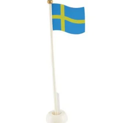 MAGNI Svensk flagga av trä | Barn Träleksaker