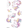 Barn Panduro Hobby Tattoo Sticker Unicorn Glitter