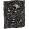Panduro Hobby Textilduk med skelett och dödskalle för halloweendukning ca 38×53 cm