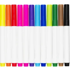 Creative Colors Textilfärgspennor för barn 12-pack | Barn Barnpennor