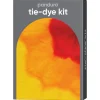 Panduro Hobby Tie-dye kit – 3×85 ml akvarell-textilfärg röd, orange, gul + handskar & gummisnoddar
