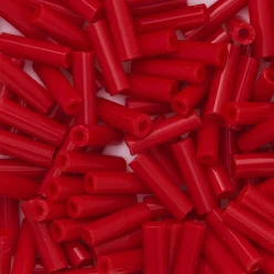 TOHO Beads Japan TOHO-pärlor bugle, avlånga glaspärlor 6 mm mörkröd | Glaspärlor