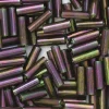 TOHO Beads Japan TOHO-pärlor bugle, avlånga glaspärlor 6 mm metallic grön | Glaspärlor