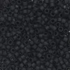 TOHO Beads Japan TOHO-pärlor 11/0 – svart matt, 49F Matte opaque jet black | Rocaillespärlor