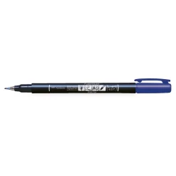 Tombow Brush Fudenosuke Hard Tip, hård penselspetspenna med blått tusch