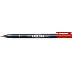 Tombow Brush Fudenosuke Hard Tip, hård penselspetspenna med rött tusch | Tuschpennor & Markers