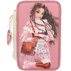 TOPModel Cosy trippelpennfodral med massor av pennor & tillbehör! 13×20×7,5 cm | Barn Skolmaterial