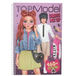 Barn TOPModel Dress me up stickersbok Rebel Kitty + 160 stickers. 24 sidor, 18×26,2×1 cm