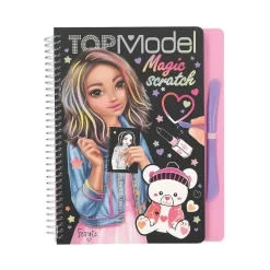 Barn TOPModel Magic Scratch Book, skrapa fram fina motiv! 20 sidor, 18,5×22 cm