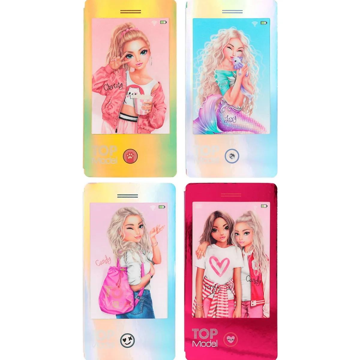 TOPModel mobilbok, 80 sidor, 7,2×13,7 cm – pris per styck, säljs assorterat online | Barn Målar- & Pysselböcker