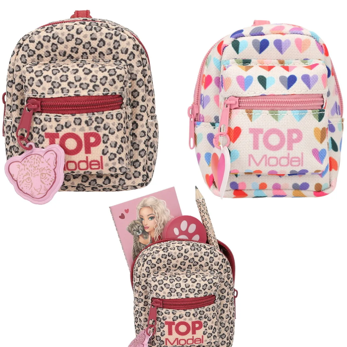 Barn TOPModel små ryggsäckar, 4,8×10 cm – säljs assorterat, pris per styck