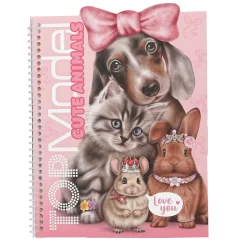TOPModel stickersbok Dress Me Up Cute Animals med 24 sidor och 7 ark med klistermärken | Barn Målar- & Pysselböcker