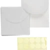 Panduro Hobby Transparenta kuvert 10 st. 15×15 cm + 10 guldiga stickers för försegling