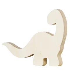 Panduro Hobby Träfigur dinosaur – höjd 12,8 cm, bredd 16,4 cm, tjocklek 1,7 cm | Barn Trästommar
