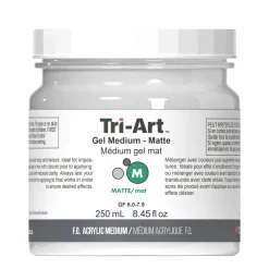 Tri Art Tri-Art Gel Medium Matte 250 ml, matt gelbaserat förtjockningsmedel för akrylfärg | Målarmedier