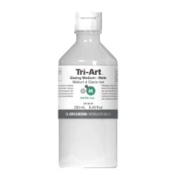 Tri Art Tri-Art Glazing Medium Matte 250 ml, laserande matt medium för akrylfärg | Målarmedier