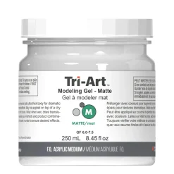 Tri Art Tri-Art Modeling Gel, matt gelbaserad modelleringspasta / strukturpasta, 250 ml