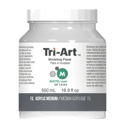 Tri Art Tri-Art Modeling Paste 500 ml, modelleringspasta för textur på canvas | Målarmedier