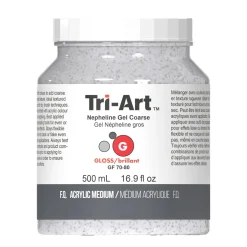 Tri Art Tri-Art Nepheline Gel Coarse 500 ml, strävt granulerande medium för akrylfärg