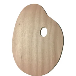 Oklassificerat Träpalett oval 25x30 cm | Paletter & Förvaring