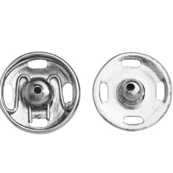 Villy Jensen Tryckknapp 11 mm 10 st silver | Tryckknappar & Häktor