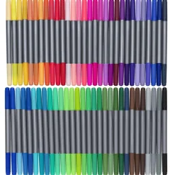 Barn Creative Colors Tuschpennor 60-pack med två spetsar i regnbågens alla färger