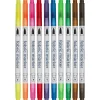 Panduro Hobby Twin Brush textilpennor 10 st | Textilpennor