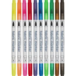Panduro Hobby Twin Brush textilpennor 10 st | Textilpennor