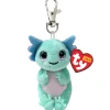 Barn TY Beanie Bellies Clip Alex – en bedårande axolotl! L. 9,5 cm
